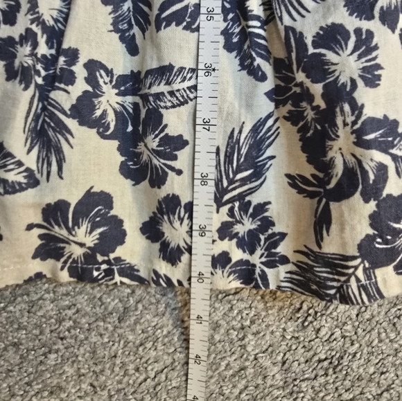 Floral Blue and White Kids Casual Dress - Picture 5 of 7